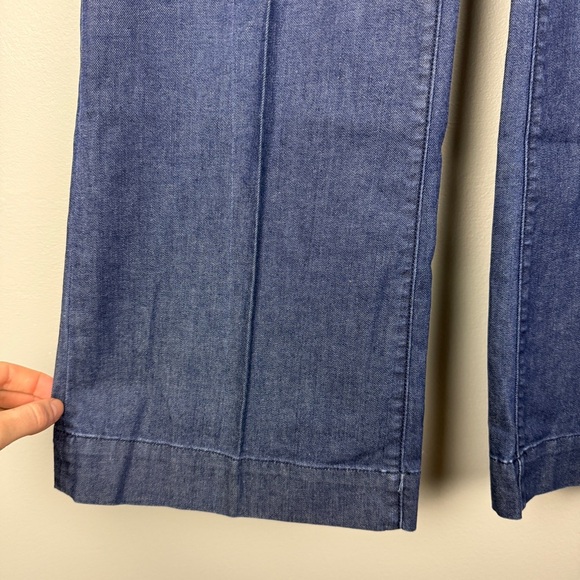 Sundance Liberty Flare Dark Wash Denim Flared Boot Pants - Picture 5 of 7